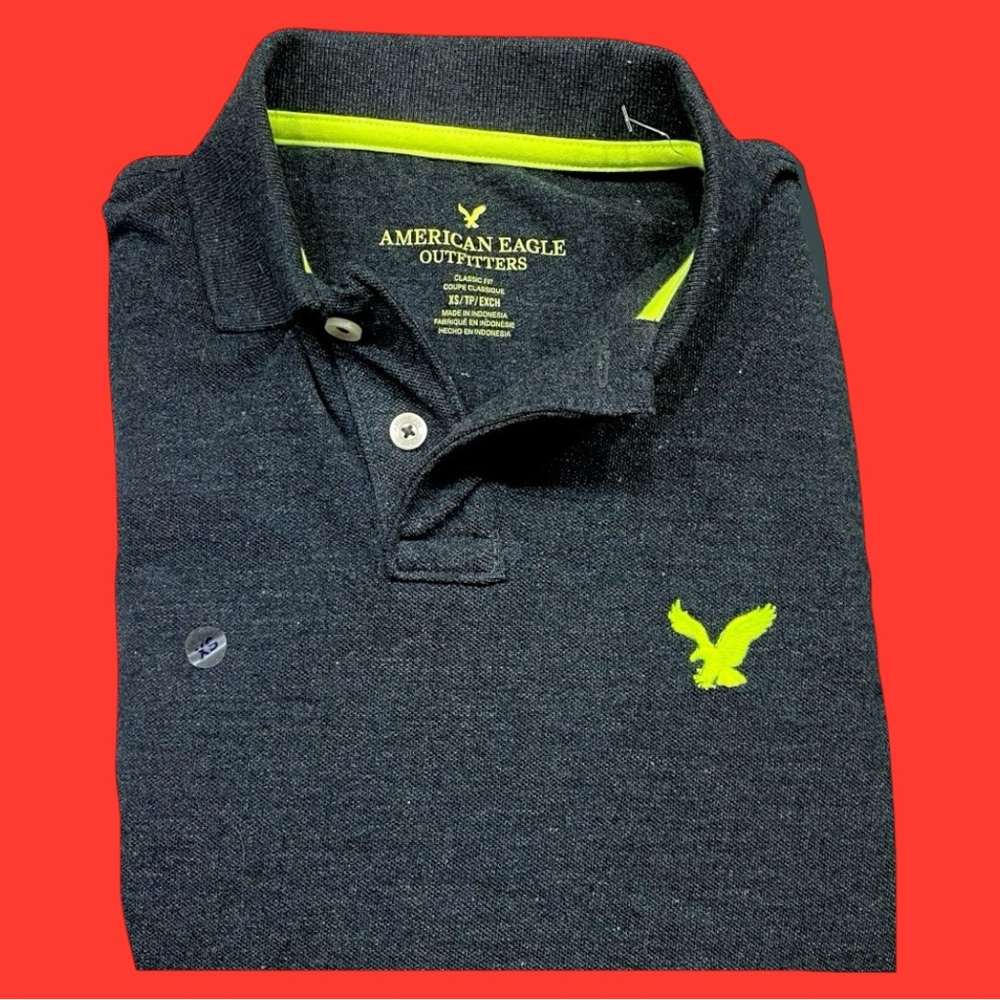 NWT Polo Shirt Pique Golf Shirt American Eagle Short Sleeve Men Gift